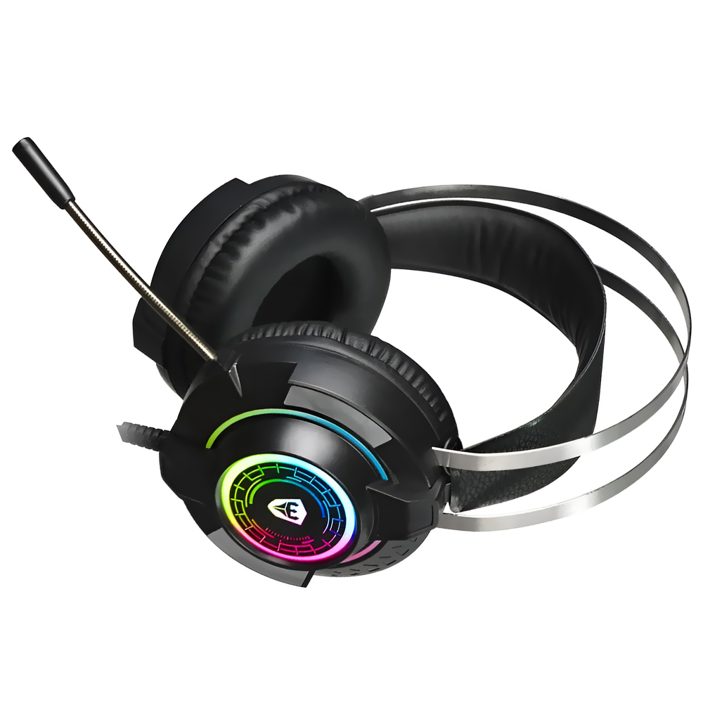 Fone Gamer Satellite GH-550 RGB / Com Fio - Preto
