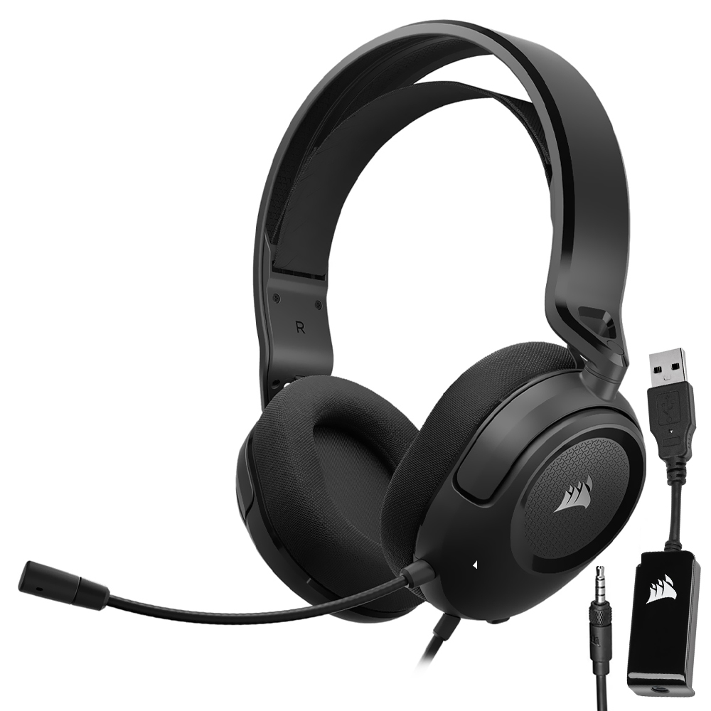 Headset Gamer Corsair HS35 Surround V2 / Com Fio - Preto (CA-9011386-NA)
