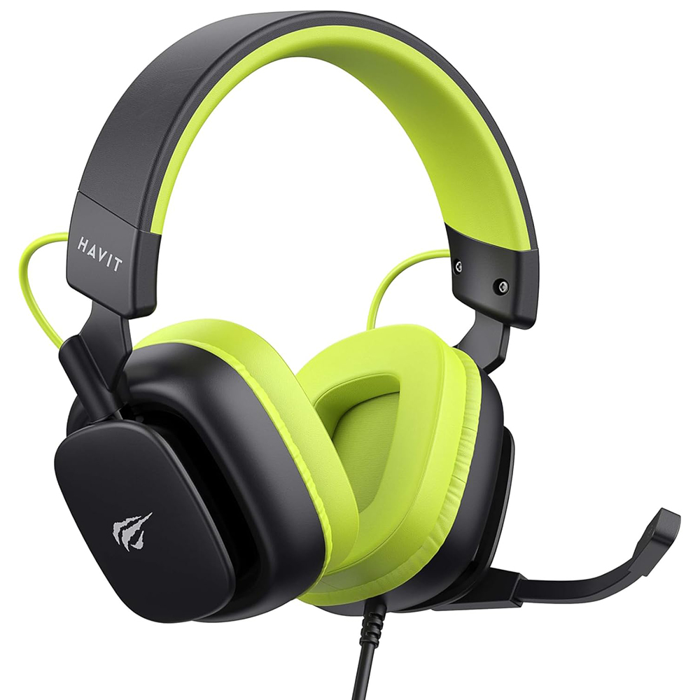 Headset Gamer Havit Gamenote H2048U / Com Fio - Preto / Verde