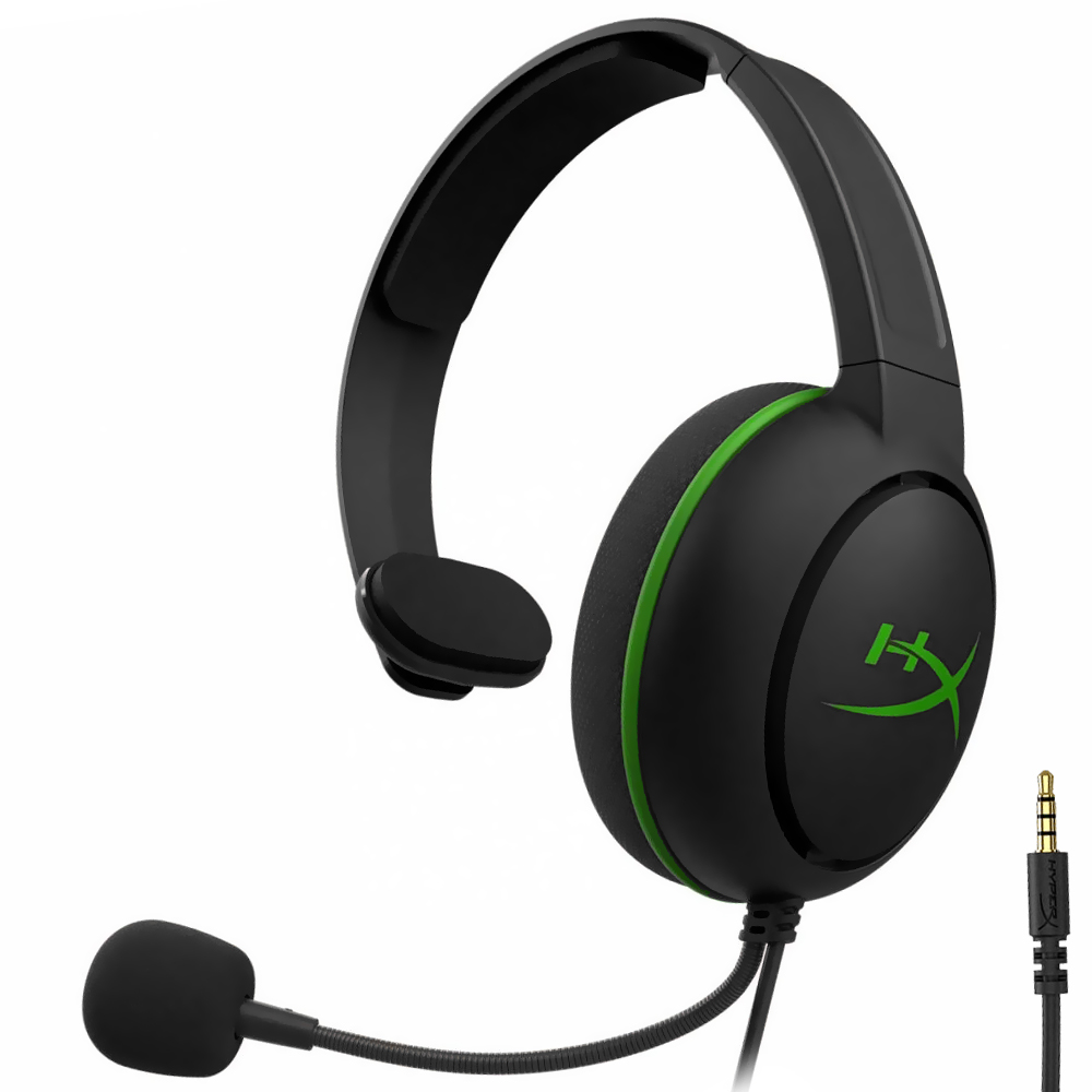 Headset Gamer HyperX CloudX Chat Xbox / Com fio - Preto / Verde (HX-HSCOS-GM/WW)