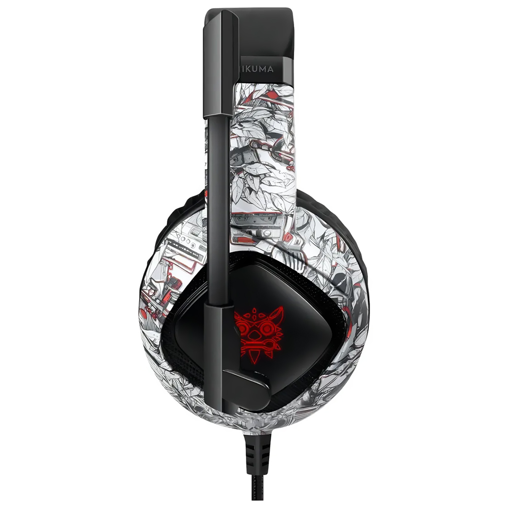 Headset Gamer Onikuma K19 Professional / Com Fio - Preto / Branco