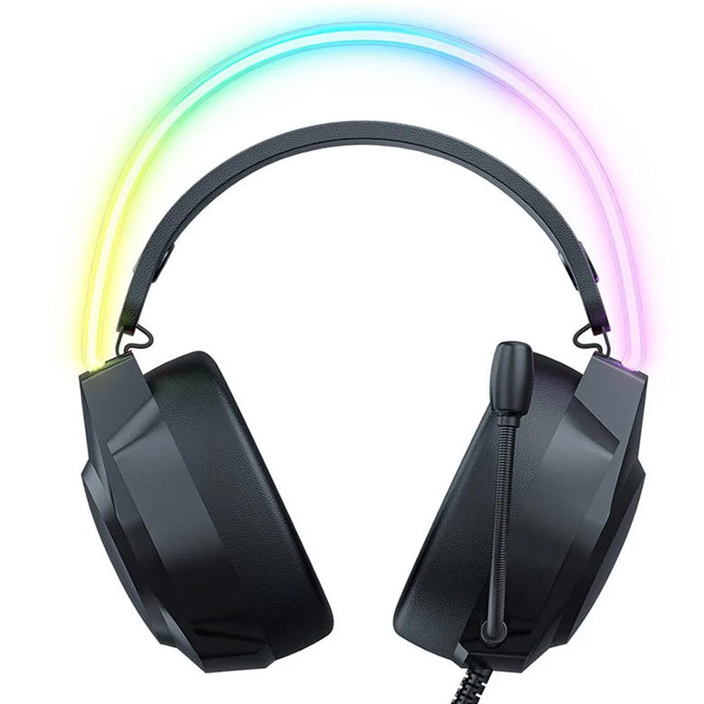 Headset Gamer Onikuma X26 Professional RGB / Com Fio - Preto
