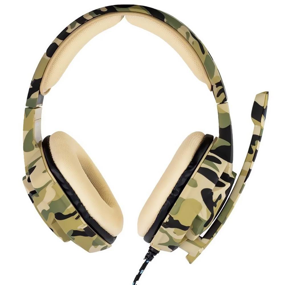 Headset Gamer Satellite AE-368C / Com Fio - Camuflado
