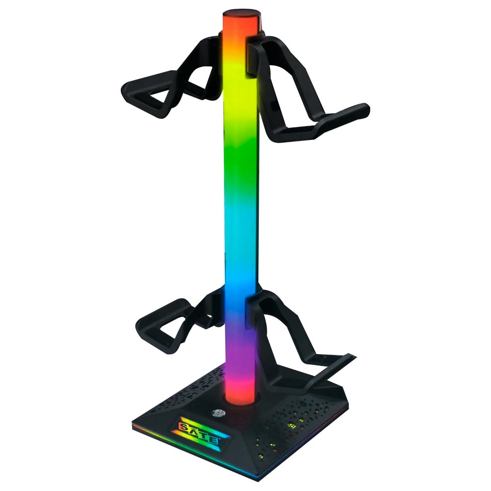 Suporte de Fone Satellite A-HUB20 RGB - Preto