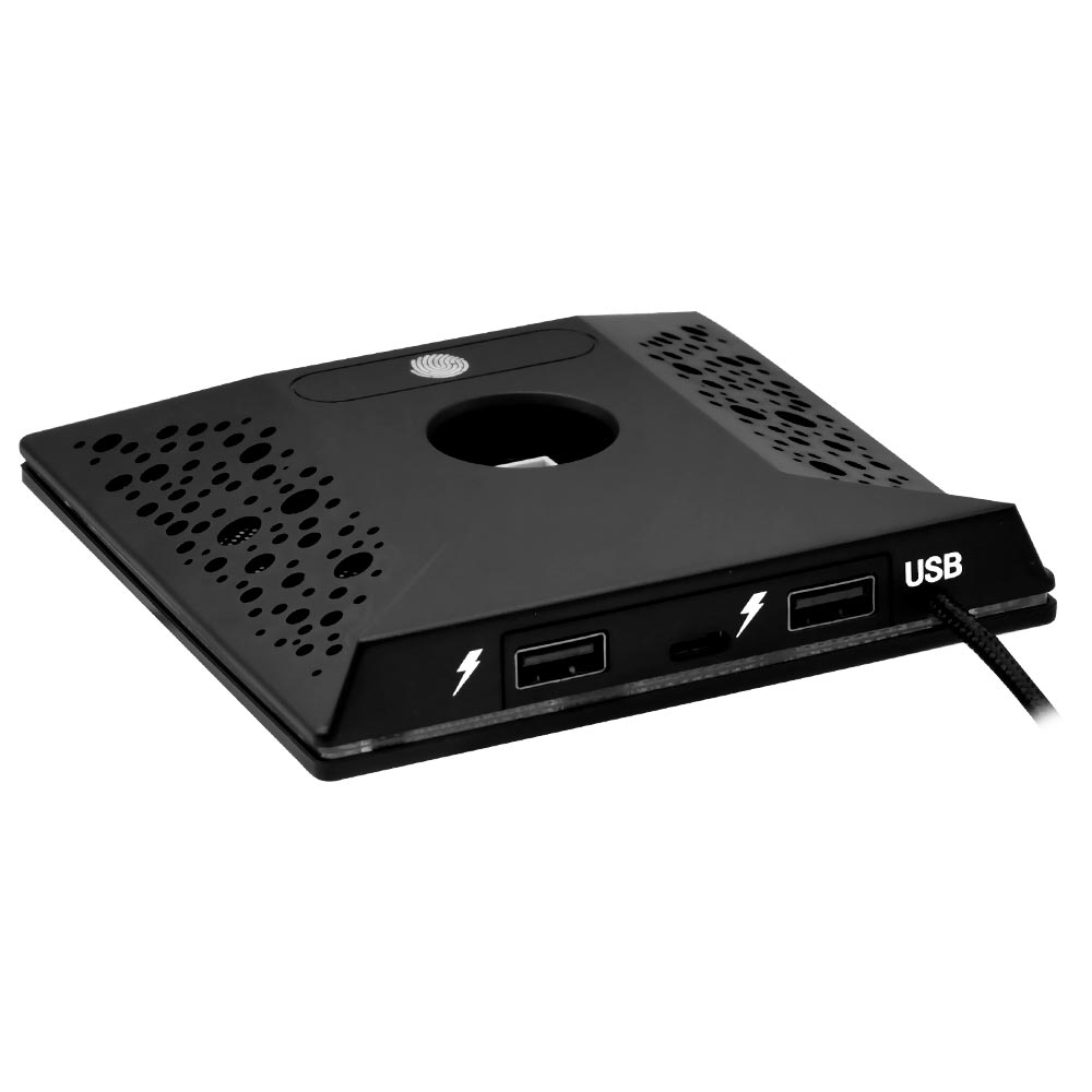 Suporte de Fone Satellite A-HUB20 RGB - Preto