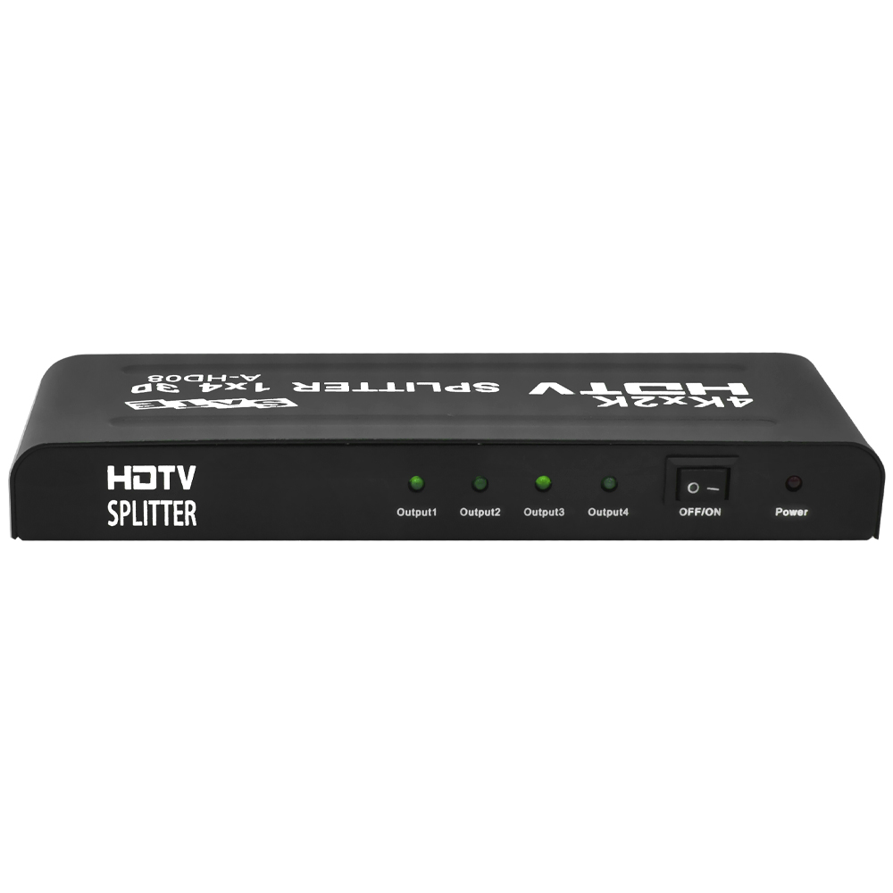Hub Splitter 4 Portas HDMI 1x4 UHD 4K / 2K / 3D Satellite A-HD08