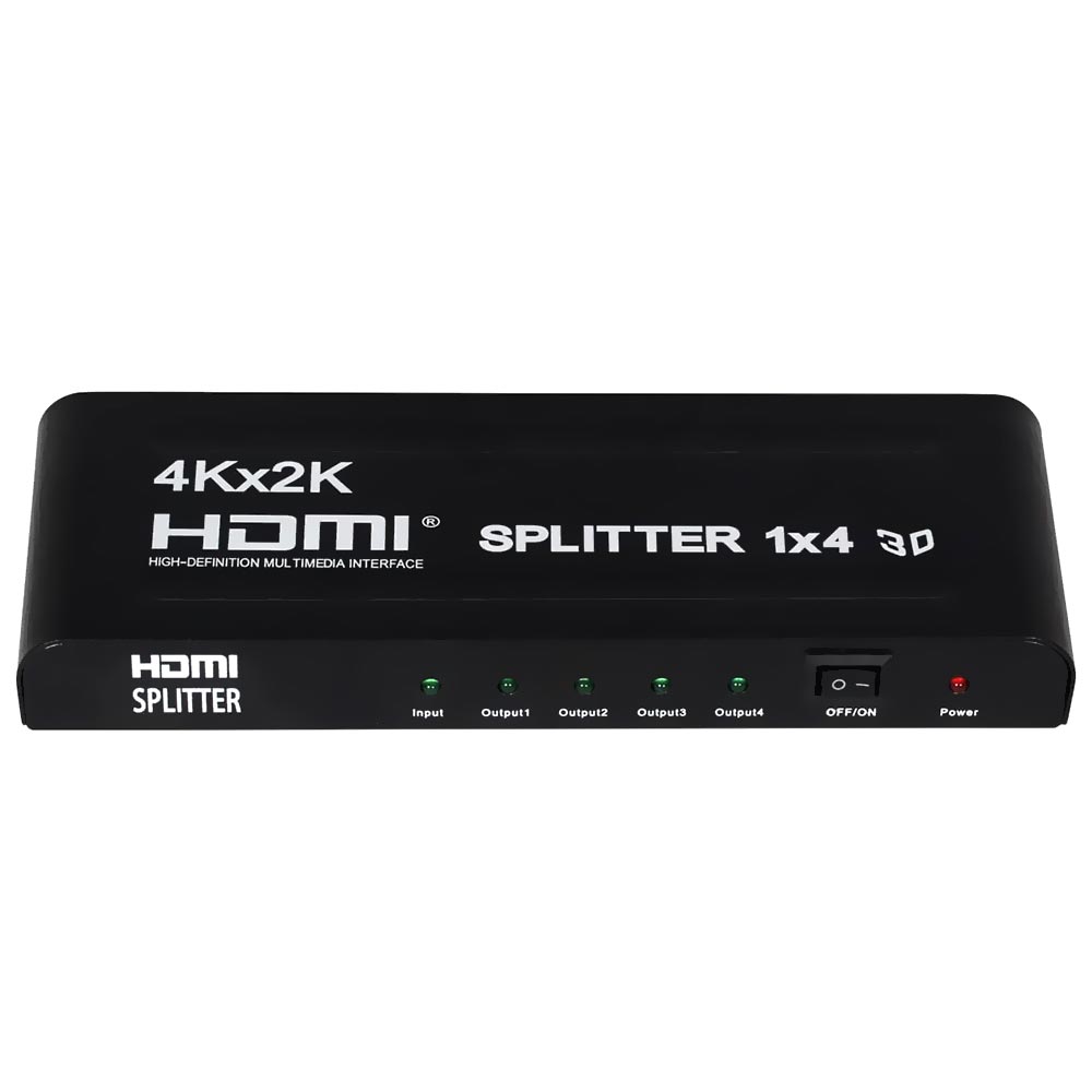 Hub Splitter 4 Portas HDMI 1x4 UHD 4K / 2K / 3D