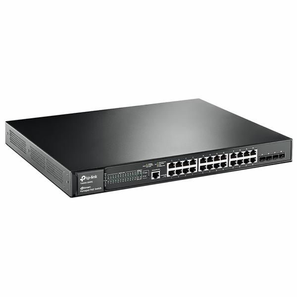 HUB SWITCH 24P.TP-LINK TL-SG3428MP T2600G-28MPS 4SFP POE 10/100/1000MBPS