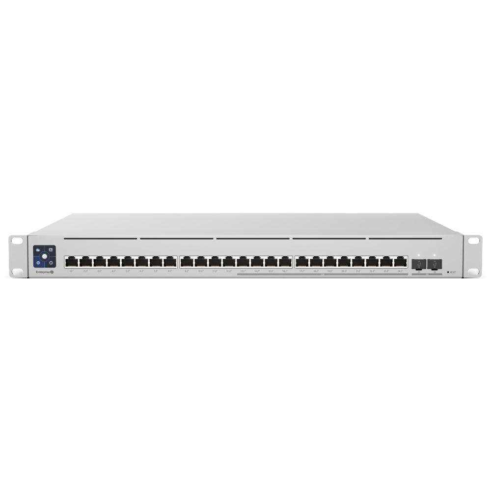 HUB SWITCH 24P. UBNT USW-ENTERPRISE-24-POE-BR UNIFI SWITCH GIGABIT 2SFP+ 400W