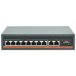 Hub Switch F0820GBL-C 8 Portas / POE+ / 2GE / 120W - 10/100/1000Mbps