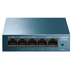 Hub Switch Gigabit TP-Link LS105G 10/100/1000MBPS 5 Portas - Verde