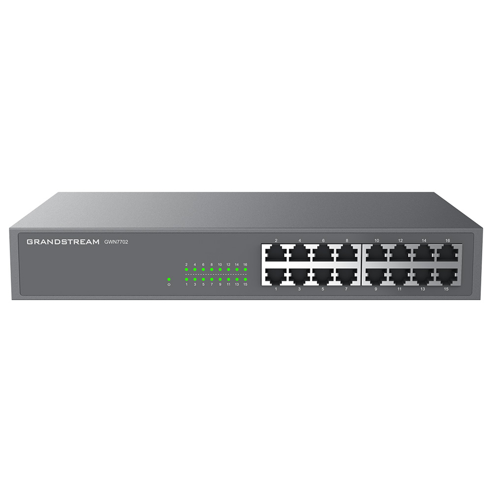 Hub Switch Grandstream GWN7702 16 Portas Gigabit - 10/100/1000Mbps