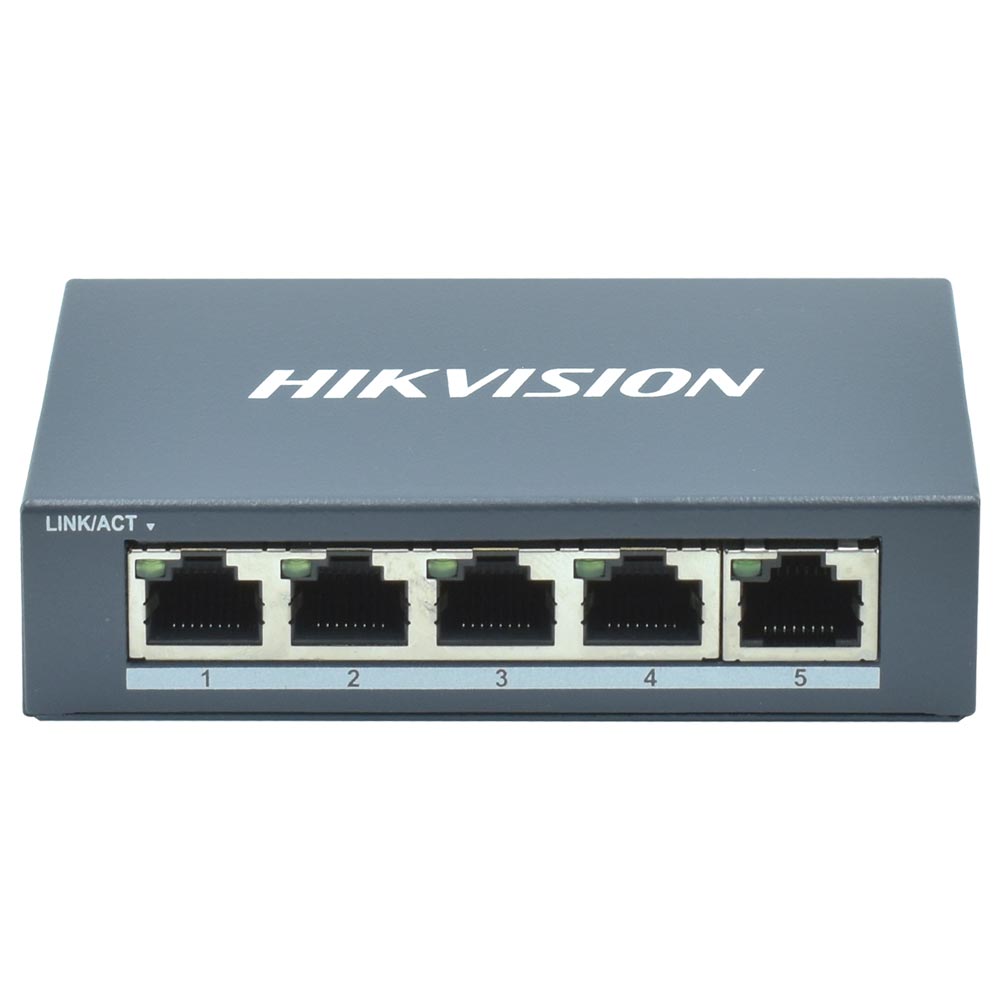Hub Switch Hikvision DS-3E0505-E 5 Portas - 10/100/1000Mbps