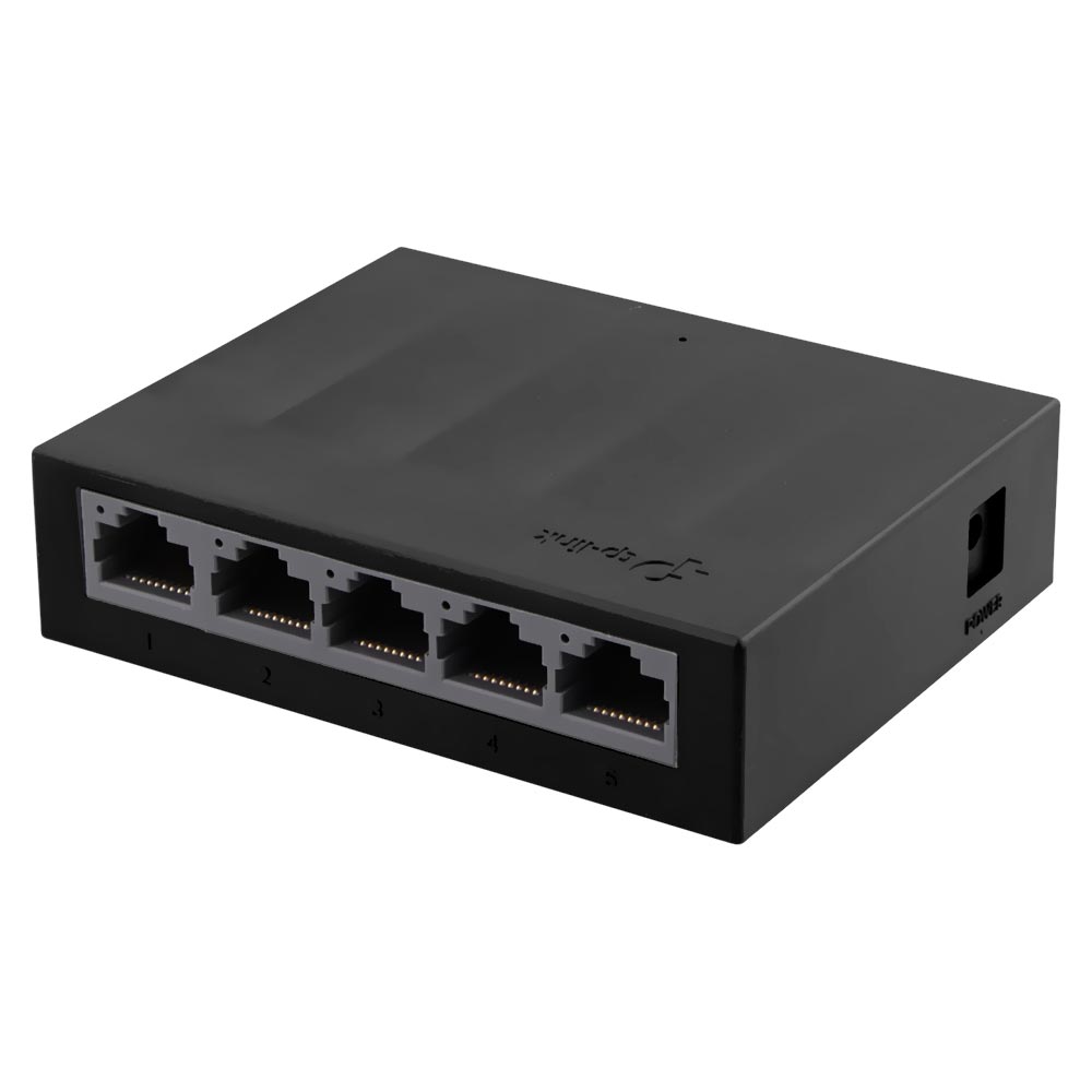 Hub Switch Tp-link LS1005G 5 Portas - Preto (10/100/1000Mbps)