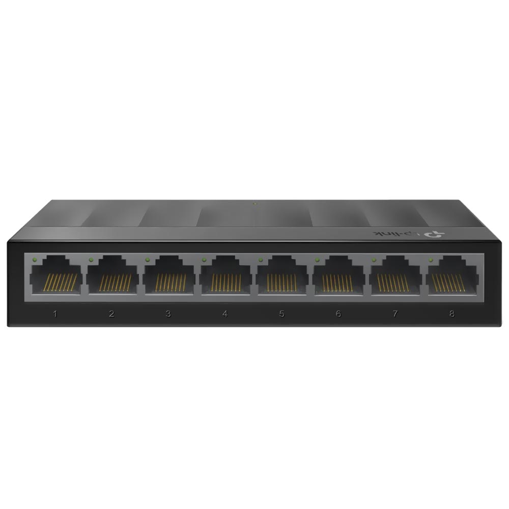 Hub Switch Tp-link LS1008G 8 Portas - Preto (10/100/1000Mbps)