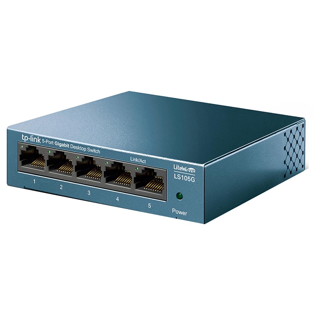 Hub Switch Tp-link LS105G 5 Portas - 10/100/1000Mbps