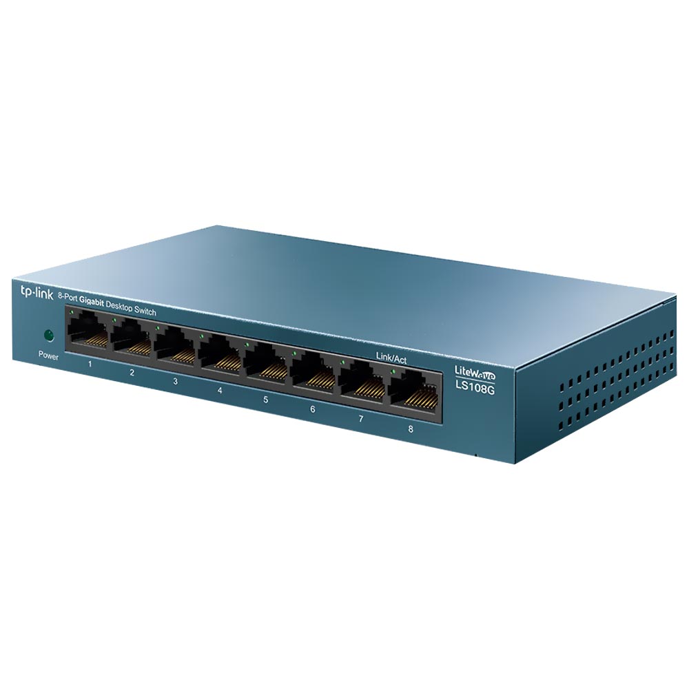 Hub Switch Tp-link LS108G 8 Portas - 10/100/1000Mbps