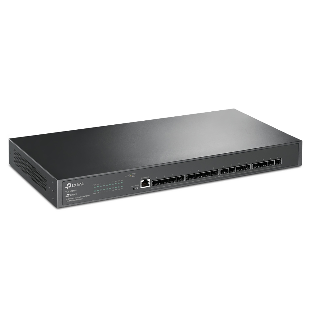 Hub Switch Tp-link Omada SX3016F Gigabit 16 Portas / 10GE / SFP+ / L2+