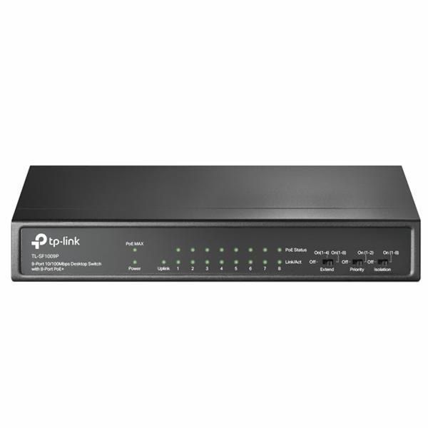 Hub Switch Tp-link TL-SF1009P 9 Portas / 8 Port Poe+ - 10/100Mbps