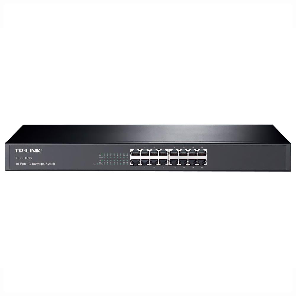 Hub Switch Tp-link TL-SF1016 Rackmount 16 Portas - 10/100Mbps
