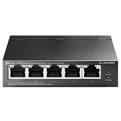 Hub Switch Tp-link TL-SG1005P 5 Portas - 10/100/1000Mbps
