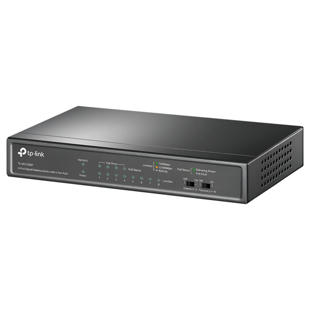 Hub Switch Tp-link TL-SG1008P 8 Portas Poe - 10/100/1000Mbps