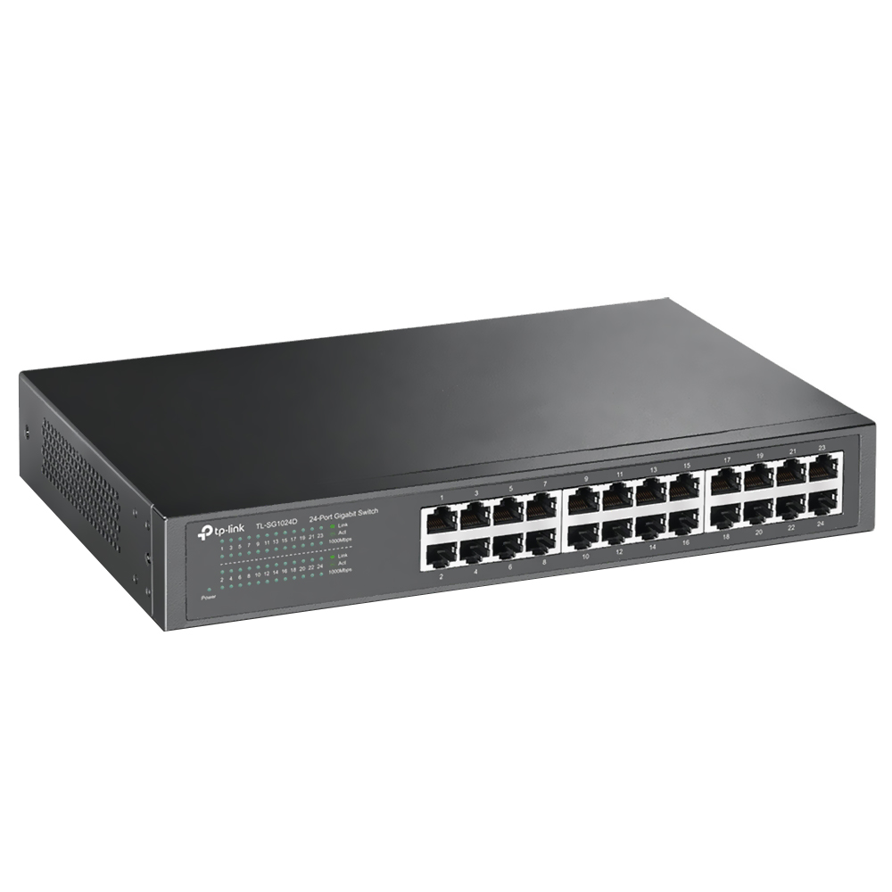 Hub Switch Tp-link TL-SG1024D 24 Portas Rackmount - 10/100/1000Mbps