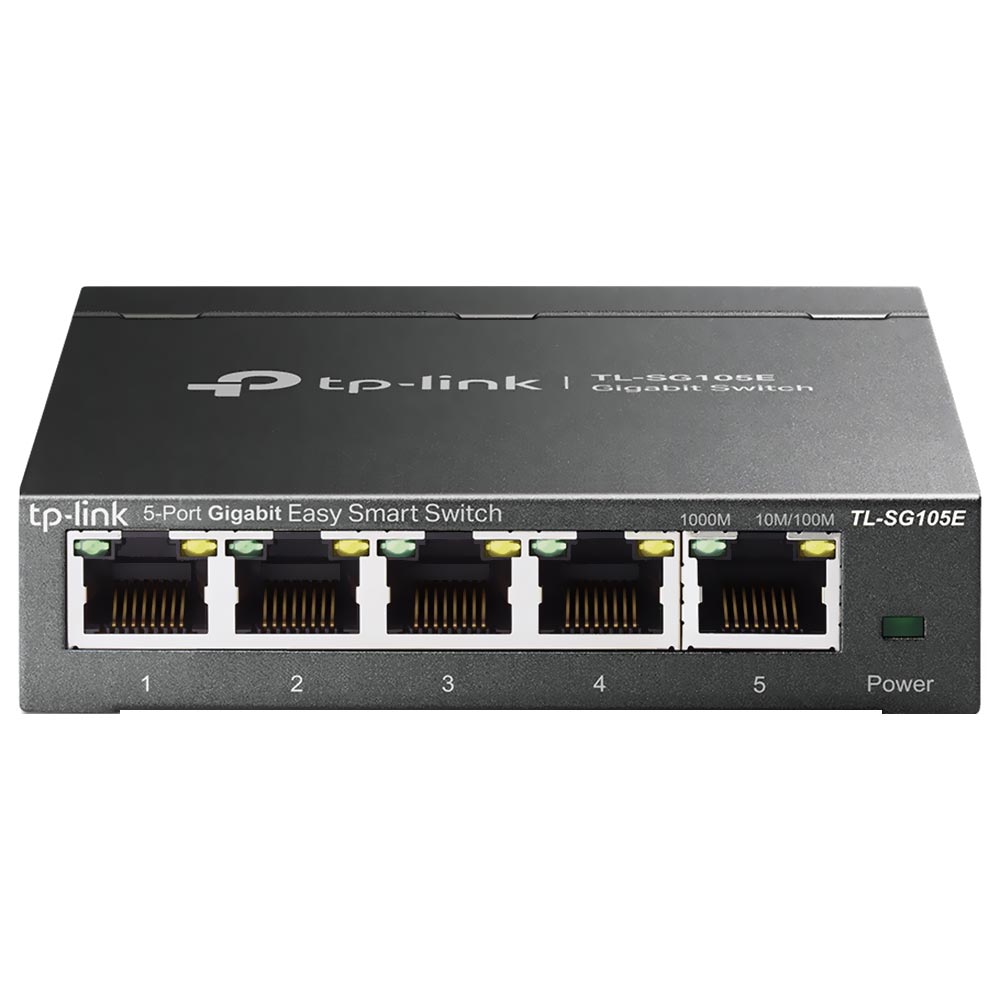 Hub Switch Tp-link TL-SG105E Easy Smart 5 Portas - 10/100/1000Mbps