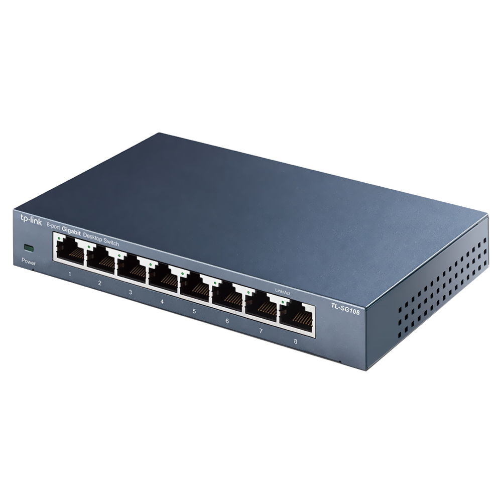 Hub Switch Tp-link TL-SG108 8 Portas - 10/100/1000Mbps