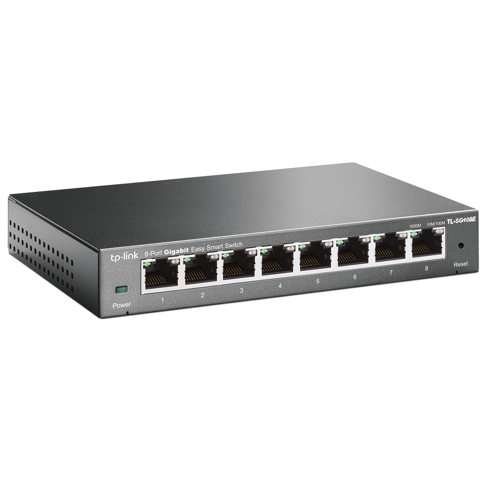 Hub Switch Tp-link TL-SG108E 8 Portas - 10/100/1000Mbps