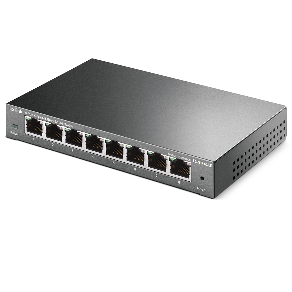 Hub Switch Tp-link TL-SG108E 8 Portas - 10/100/1000Mbps