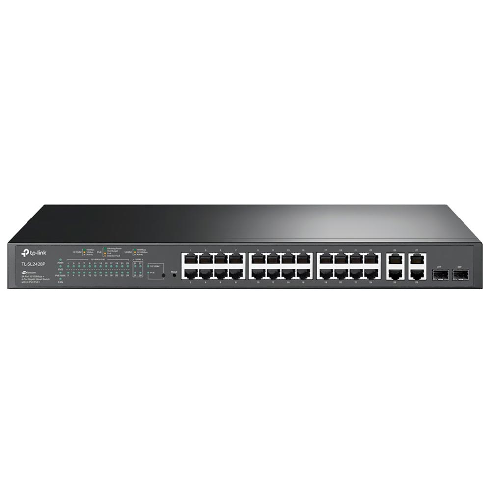 Hub Switch Tp-link TL-SL2428P POE+2SFP 24 Portas - 10/100/1000Mbps