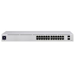 Hub Switch Ubnt USW-24-BR Unifi Gigabit 24 Portas / RJ-45 / 2P / 1G / SFP / 120W