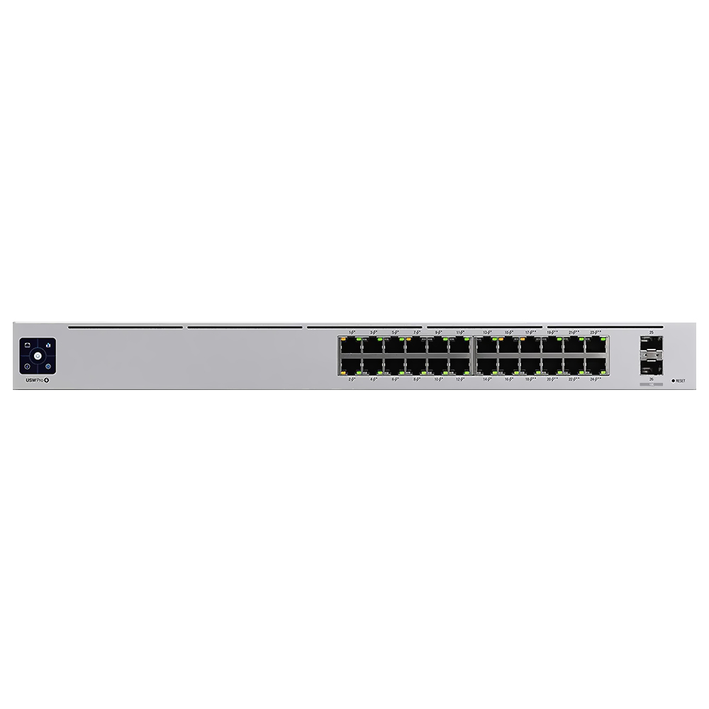 Hub Switch Ubnt USW-PRO-24-POE-BR Unifi 24 Portas / Gigabit / 2SFP+ / 400W