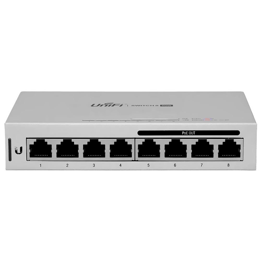 Hub Switch Unifi US-8-60W-BR 8 Portas / Poe / GB / Ethernet RJ-45