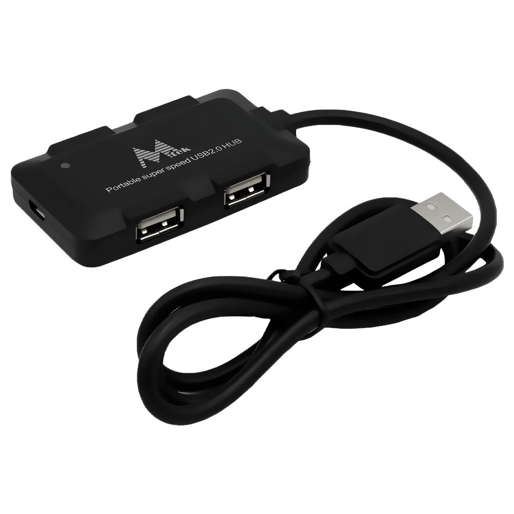 Hub USB 2.0 Mtek HB-8102B 4 Portas - Preto