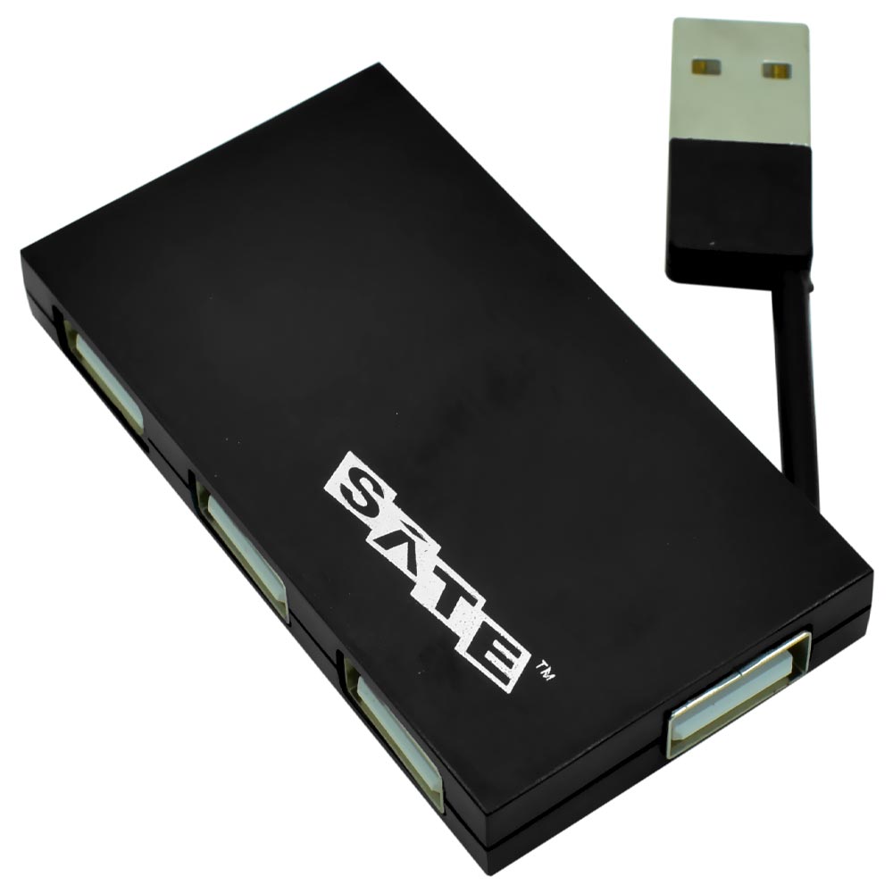 Hub USB 2.0 Satellite A-HUB08 4 Portas - Preto