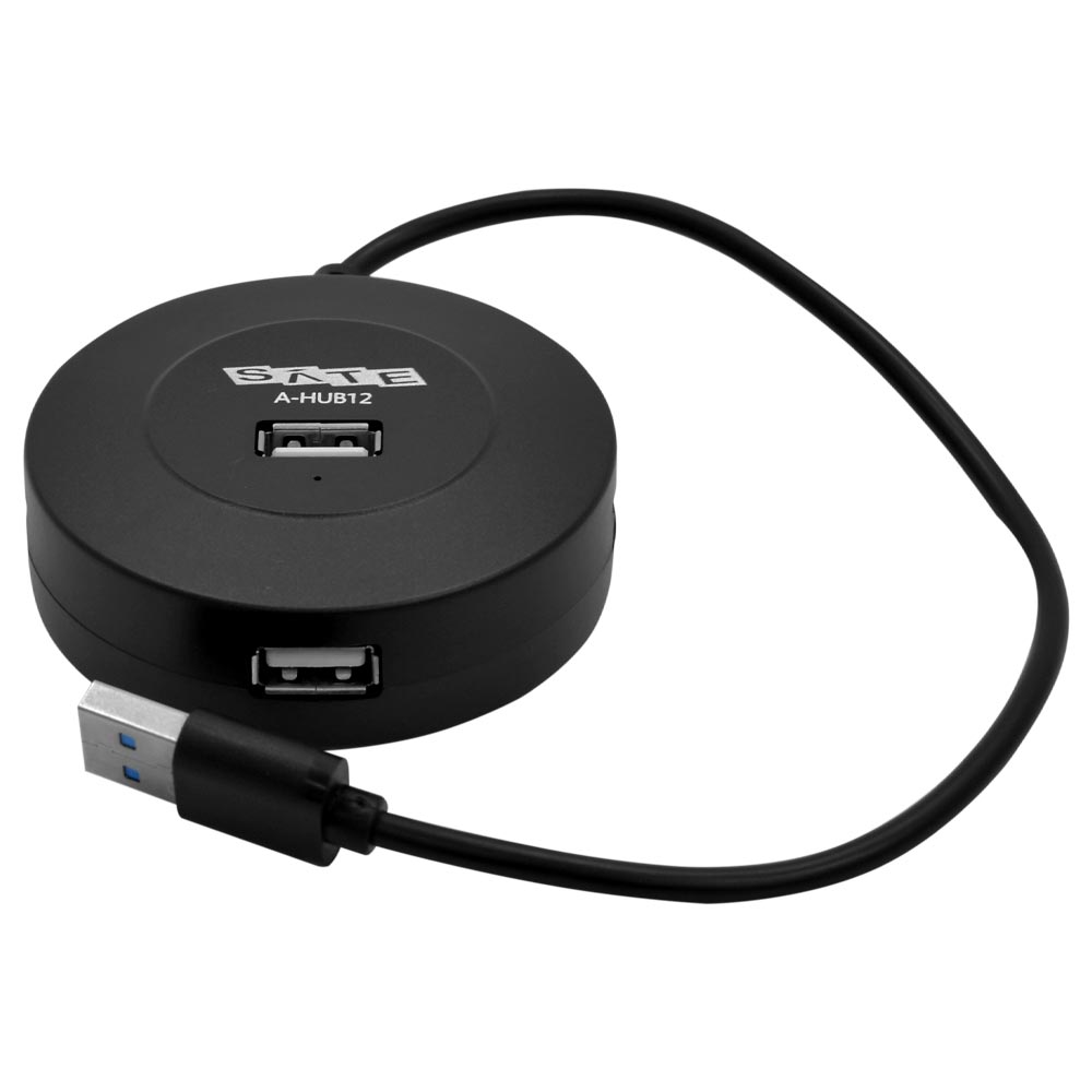 Hub USB 2.0 Satellite A-HUB12 4 Portas - Preto