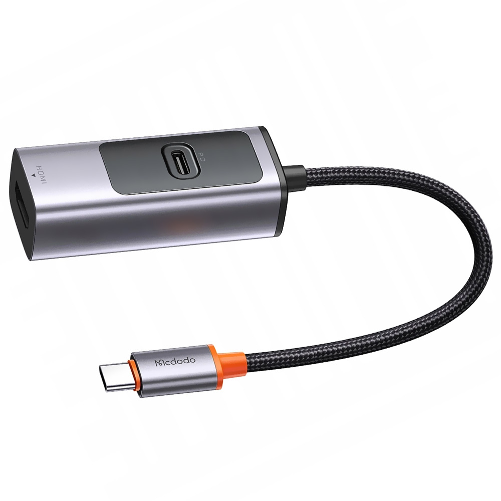 Hub USB-C 3.1 Mcdodo HU-1130 2 Portas / USB-C Fêmea / HDMI - Cinza