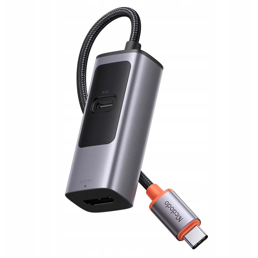 Hub USB-C 3.1 Mcdodo HU-1130 2 Portas / USB-C Fêmea / HDMI - Cinza