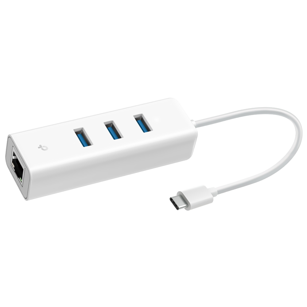 Hub USB-C Tp-Link UE330C Ethernet Gigabit 4 Portas / 3 USB 3.0 / 1 RJ-45