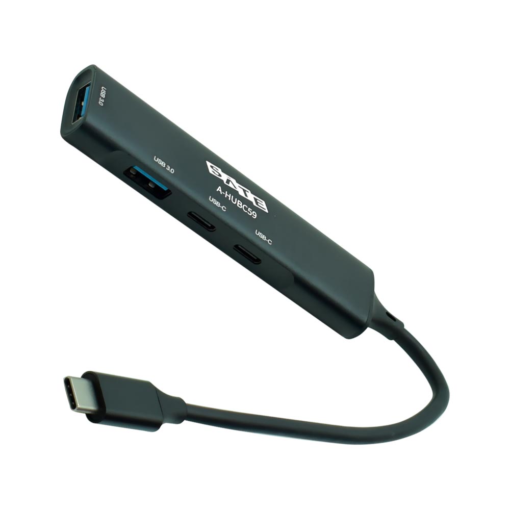Hub USB Type-C 3.1 Satellite A-HUBC59 4 Portas / 2 USB 3.0 / 2 Type-C Fêmea - Preto