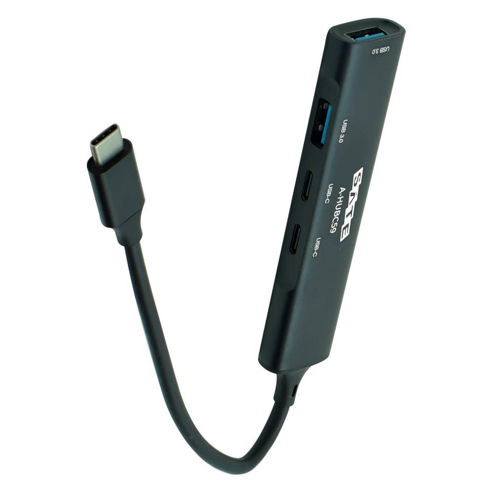 Hub USB Type-C 3.1 Satellite A-HUBC59 4 Portas / 2 USB 3.0 / 2 Type-C Fêmea - Preto