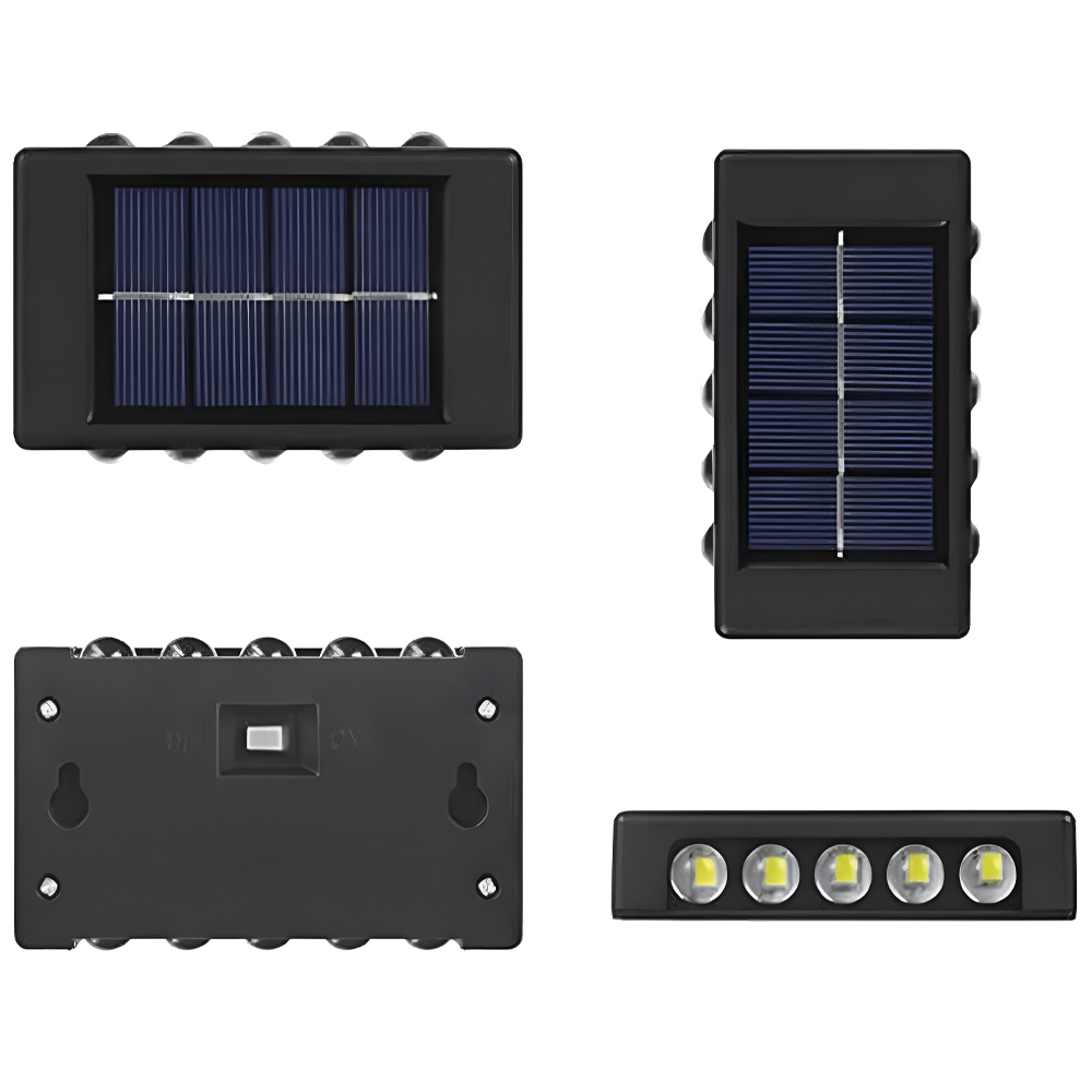 Lâmpada LED Satellite A-FL1010 Solar - Preto (Kit com 2)