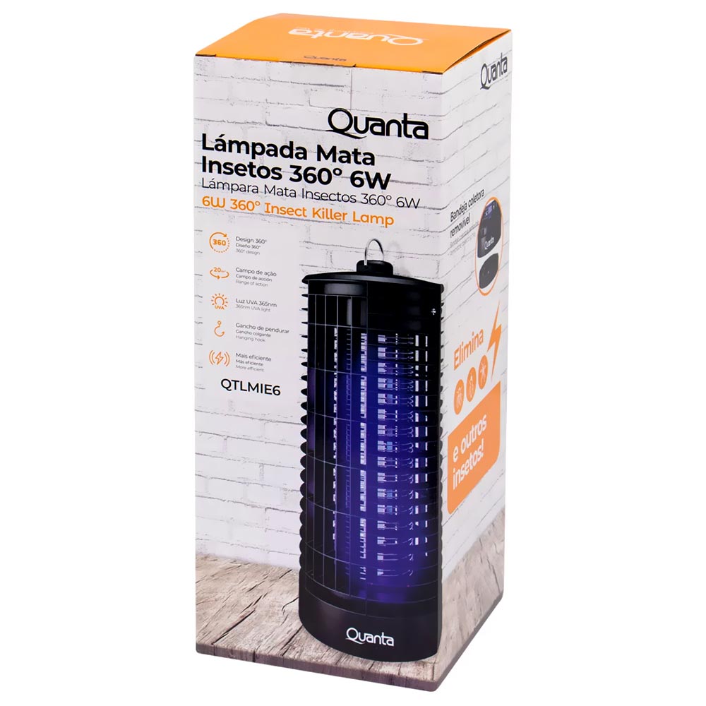 Lâmpada Mata Mosquito Quanta QTMIE6 LED - 220V