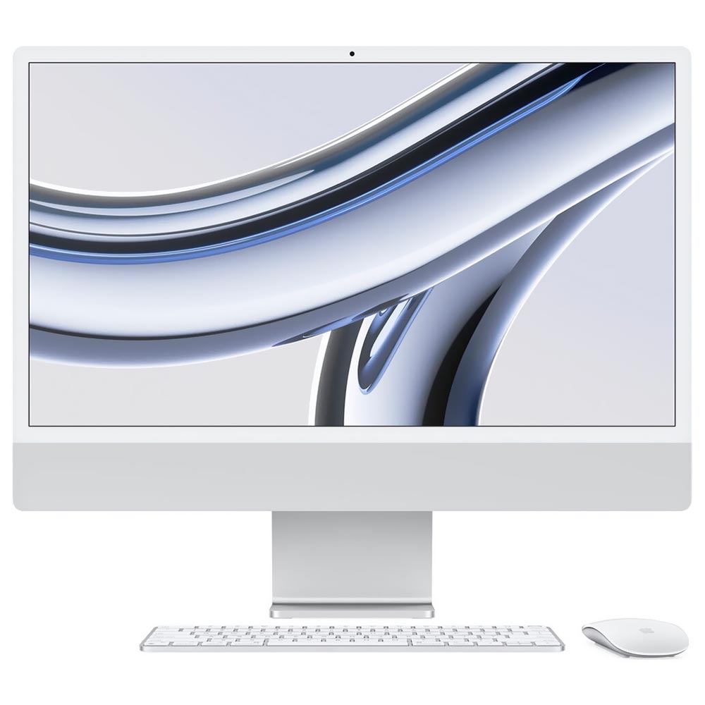 Apple iMac MQR93LL/A M3 Tela 24" / 8GB de RAM / 256GB SSD - Silver (2023)