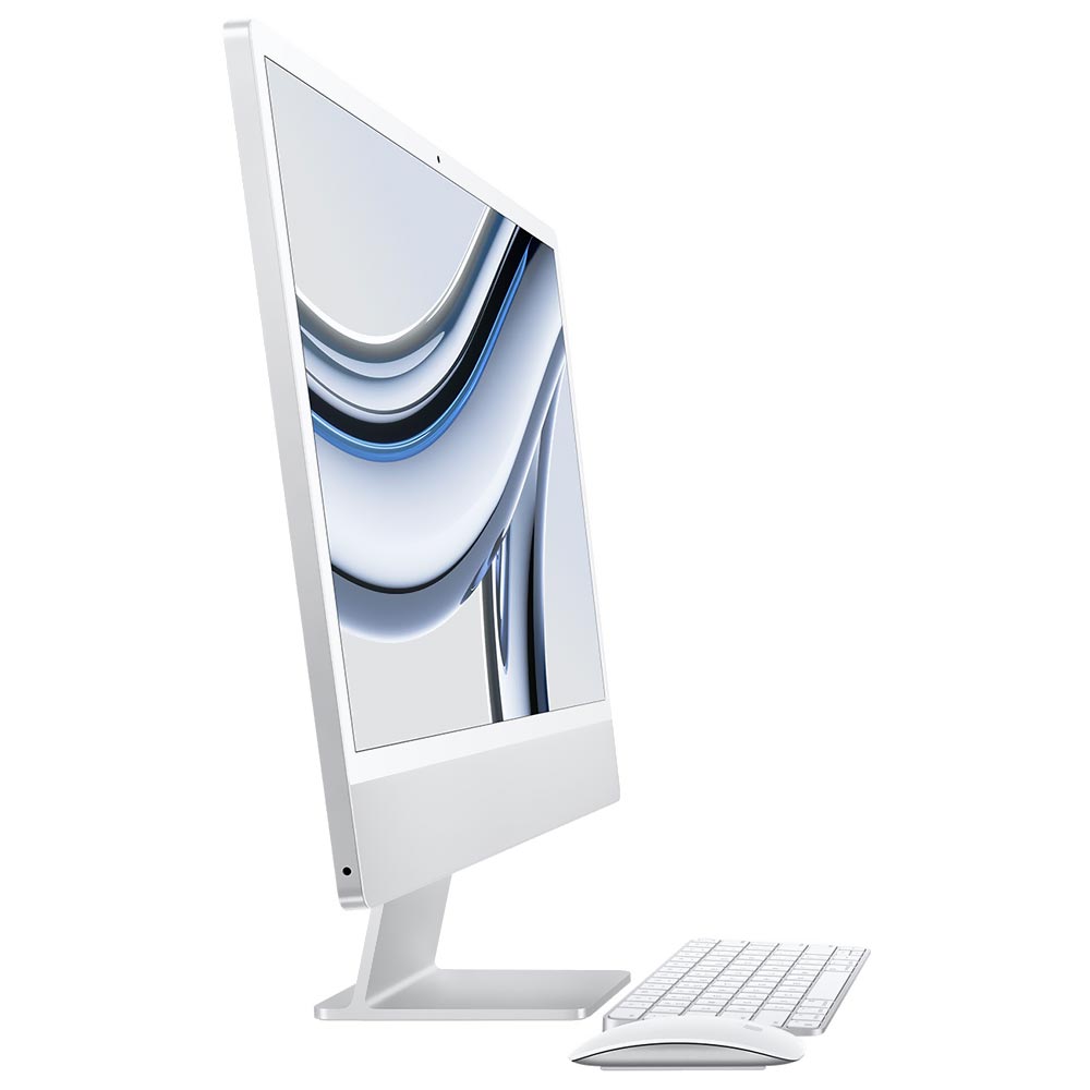 Apple iMac MQR93LL/A M3 Tela 24" / 8GB de RAM / 256GB SSD - Silver (2023)