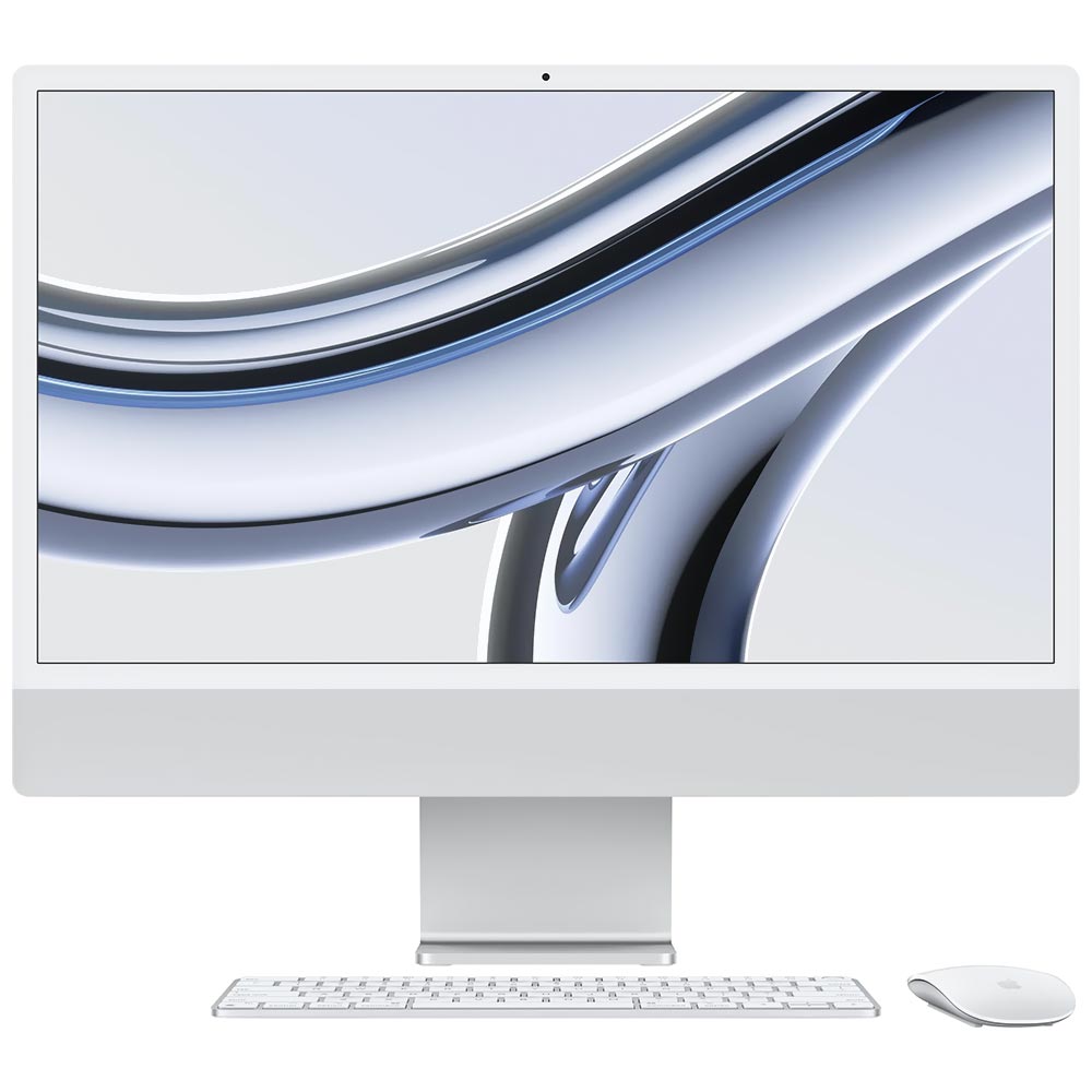 Apple iMac MQRJ3LL/A M3 Tela 24" / 8GB de RAM / 256GB SSD - Silver (2023)
