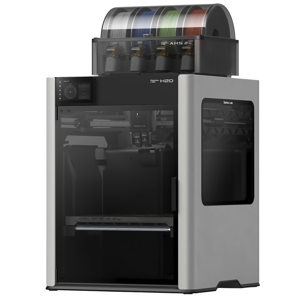 Impressora 3D Bambu Lab H2D PF003-D+SA007 Combo 1 AMS 2 Pro Multi Color / 220V - Cinza