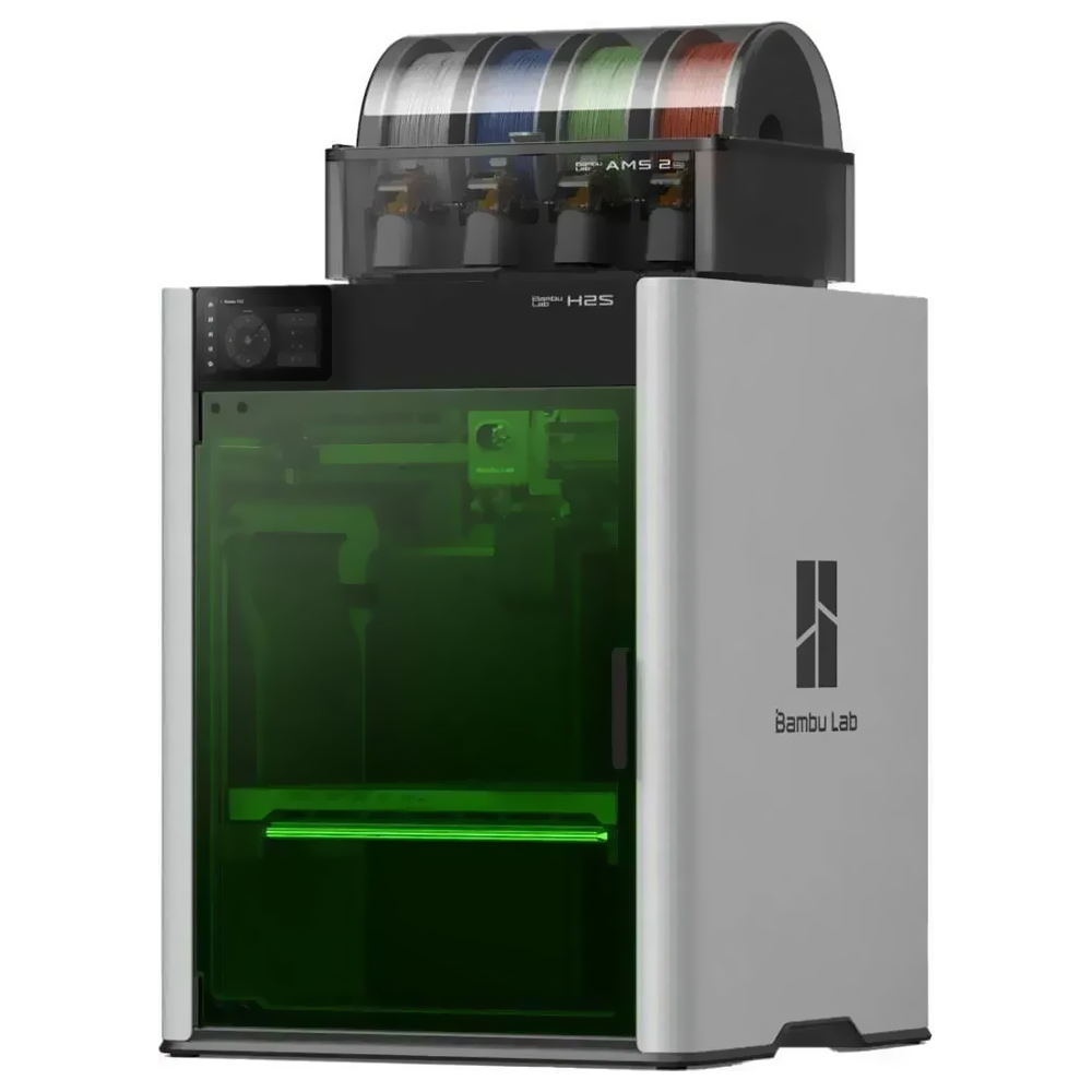 Impressora 3D Bambu Lab H2S LV PF003-S+SA007 Laser Combo AMS 2 Pro Multi Color / 220V - Cinza